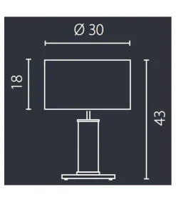Sklep Kaja Lampa stołowa z metalicznym abażurem 67547 NODO | Kaja Oświetlenie* Lampki Stołowe Z Abażurem|Tradycyjne Lampki Stołowe
