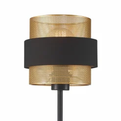 Sklep Kaja Lampa stołowa z nowoczesnym abażurem TB-27467-1-BK-GD z serii BANS* Lampki Stołowe Z Abażurem|Nowoczesne Lampki Stołowe