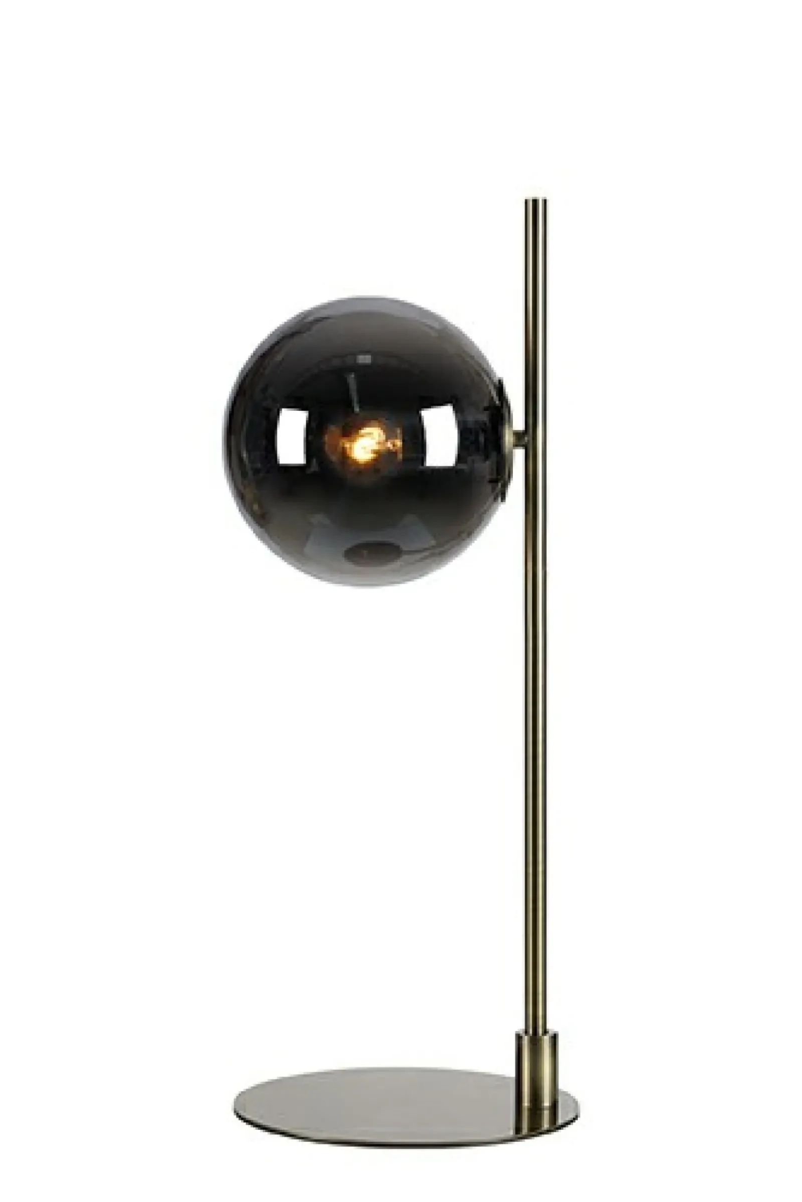 Sklep Kaja Lampa stołowa z przydymionym kloszem 108272 | Kaja Oświetlenie* Tradycyjne Lampki Stołowe