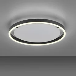 Sklep Kaja Lampa sufitowa - czarny świecący okrąg 15391-13 z serii RITUS | Kaja antracyt New