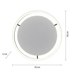 Sklep Kaja Lampa sufitowa - czarny świecący okrąg 15391-13 z serii RITUS | Kaja antracyt New