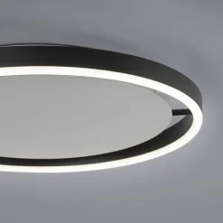 Sklep Kaja Lampa sufitowa - czarny świecący okrąg 15391-13 z serii RITUS | Kaja antracyt New