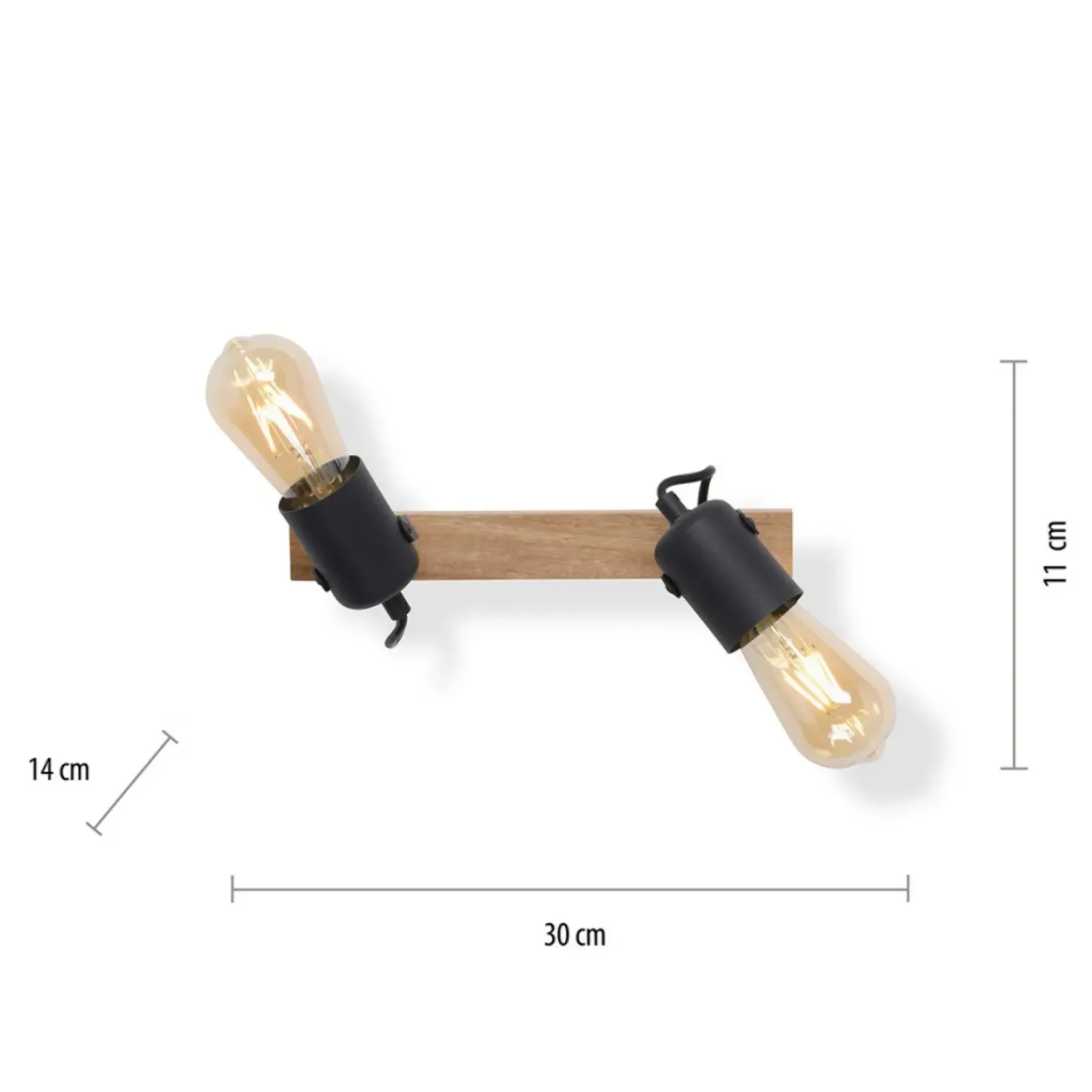 Sklep Kaja Lampa sufitowa - podwójny reflektor 15632-18 z serii CANOP | Kaja czarny Cheap