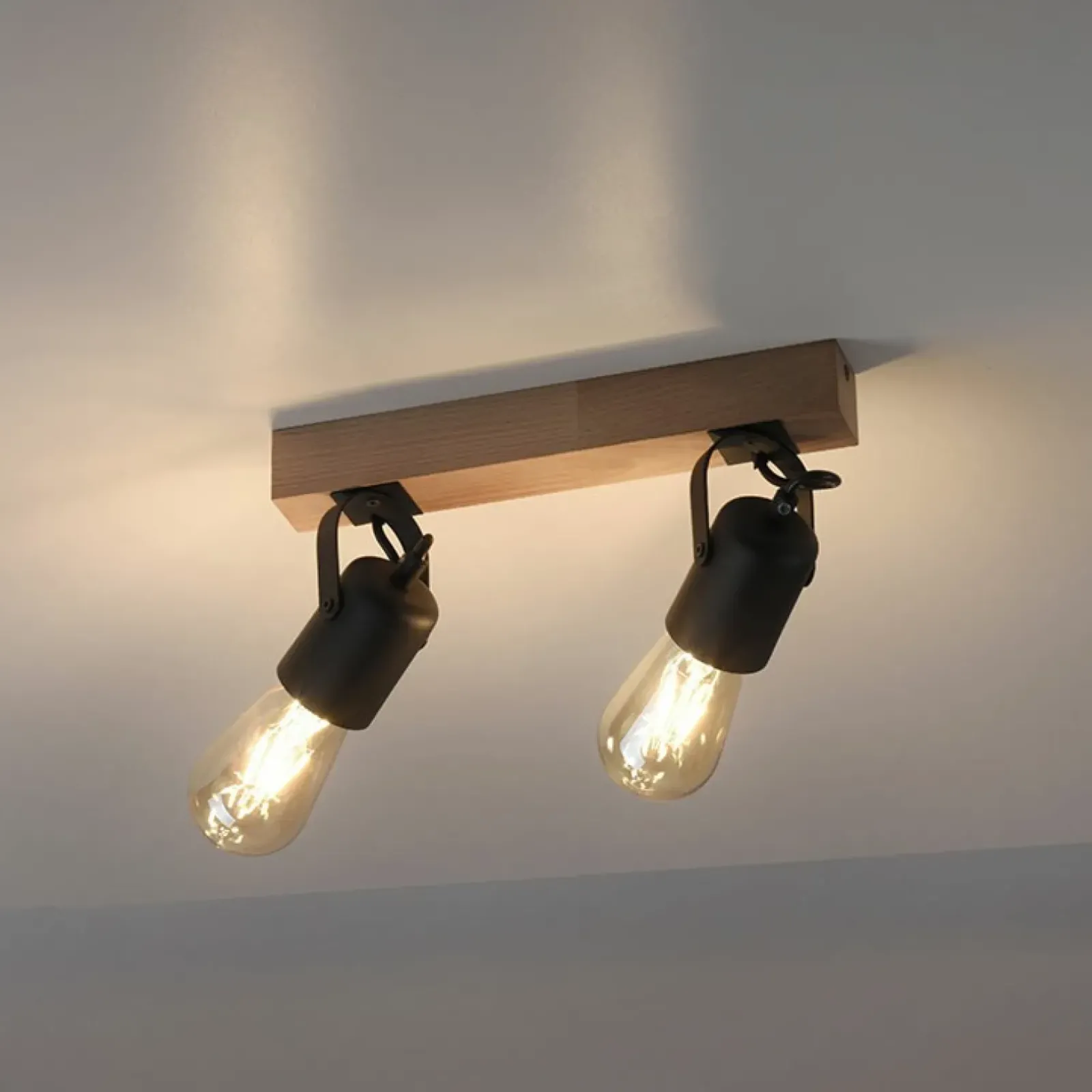 Sklep Kaja Lampa sufitowa - podwójny reflektor 15632-18 z serii CANOP | Kaja czarny Cheap