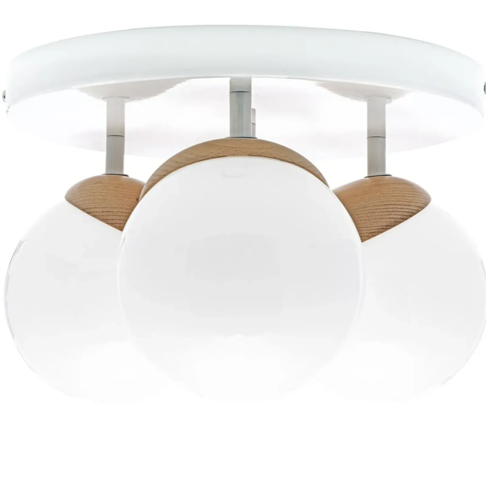 Sklep Kaja Lampa sufitowa, 3 punkty światła, z drewnem MLP5429 z serii SFERA WOOD | Kaja Oś Cheap