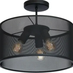 Sklep Kaja Lampa sufitowa, ażurowa, czarna osłona LX 8174 z serii FELIX | Kaja czarny Hot