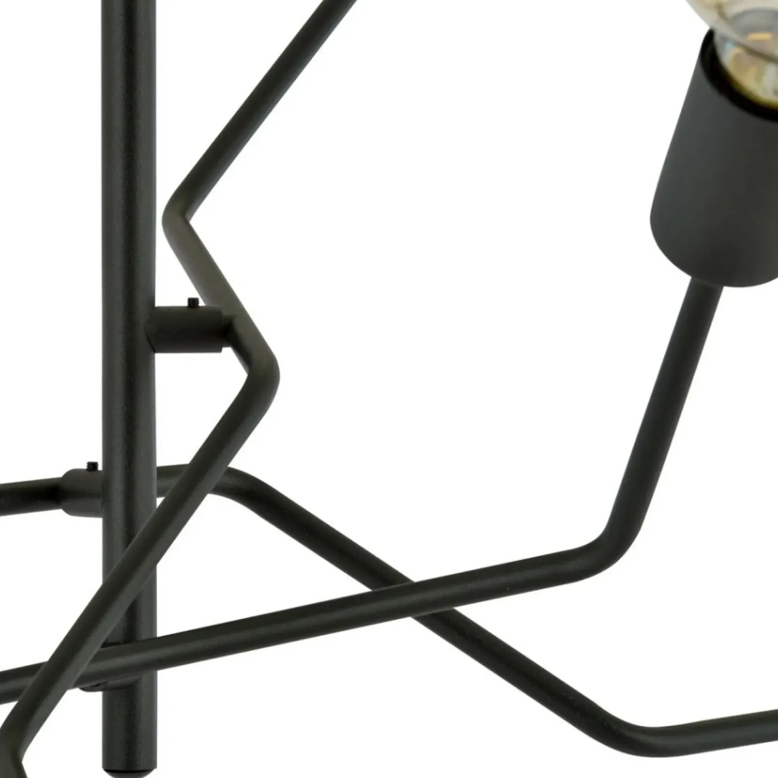Sklep Kaja Lampa sufitowa bez kloszy, na ozdobne żarówki 1126/4 FRIX | Kaja czarny Store