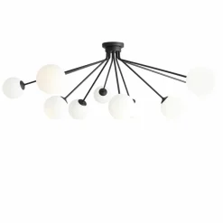 Sklep Kaja Lampa sufitowa czarna do dużego pokoju 1082PL_M1 HOLM | Kaja Zadzwońporabattel.783200183(8-16)/mailsklep@kaja.com.pl Online
