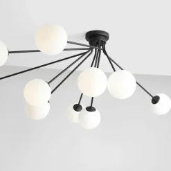 Sklep Kaja Lampa sufitowa czarna do dużego pokoju 1082PL_M1 HOLM | Kaja Zadzwońporabattel.783200183(8-16)/mailsklep@kaja.com.pl Online