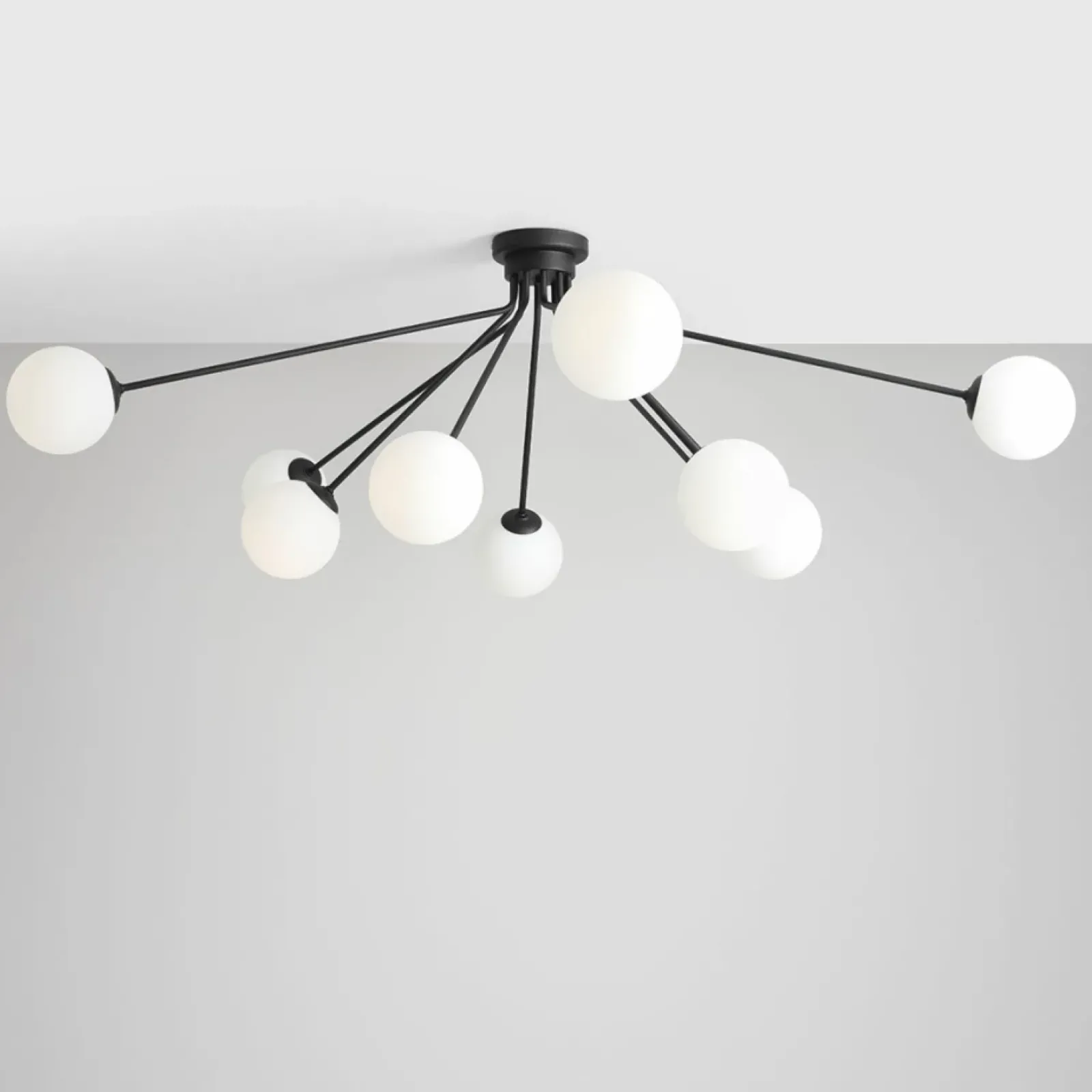 Sklep Kaja Lampa sufitowa czarna do dużego pokoju 1082PL_M1 HOLM | Kaja Zadzwońporabattel.783200183(8-16)/mailsklep@kaja.com.pl Online