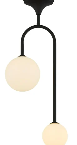 Sklep Kaja Lampa sufitowa, czarna konstrukcja, 2xG9 JUP 1946 z serii SELEN Outlet