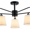 Sklep Kaja Lampa sufitowa czarna z abażurami LEDEA 50203091 MORLEY | Kaja Cheap