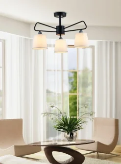 Sklep Kaja Lampa sufitowa czarna z abażurami LEDEA 50203091 MORLEY | Kaja Cheap