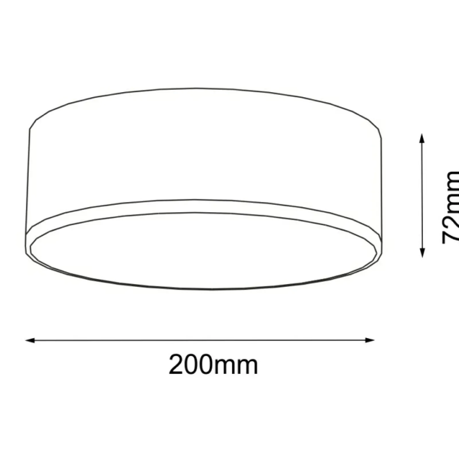 Sklep Kaja Lampa sufitowa do łazienki ⌀20cm 3000K IP44 ANT 7736 ZAMA | Kaja* Lampy Do Łazienki|Plafony Klasyczne
