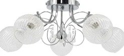 Sklep Kaja Lampa sufitowa do dużego pokoju chrom 8964/5 8C WENUS | Kaja* Randole Tradycyjne