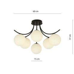 Sklep Kaja Lampa sufitowa do nowoczesnego salonu 1109/6 BOSTON | Kaja Oświetlenie Cheap