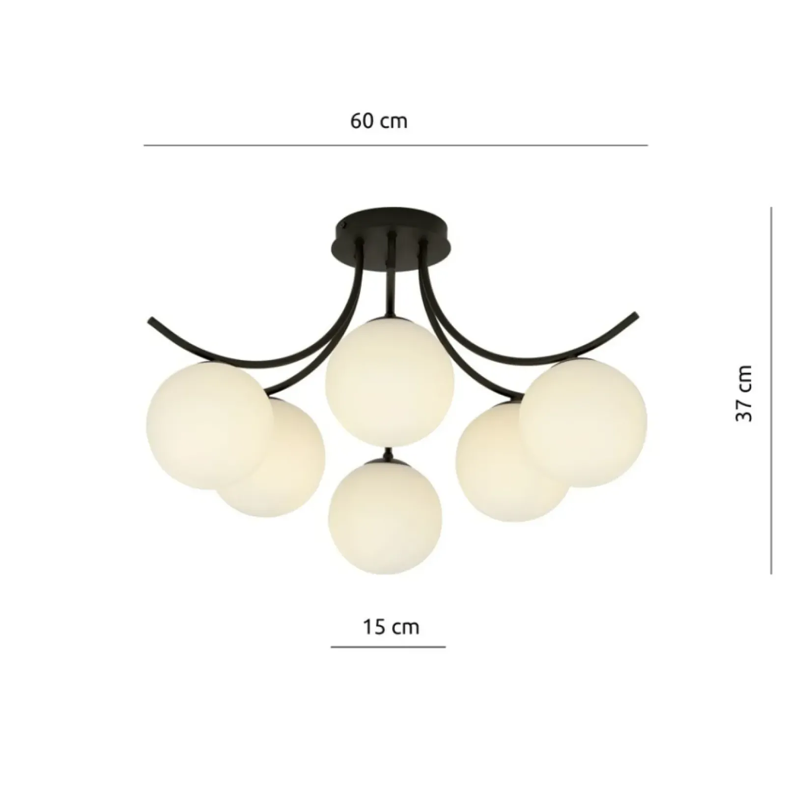 Sklep Kaja Lampa sufitowa do nowoczesnego salonu 1109/6 BOSTON | Kaja Oświetlenie Cheap