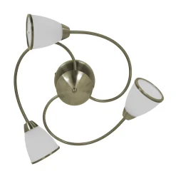 Sklep Kaja Lampa sufitowa do sypialni K-JSL-6059/3 AB PLATO | Kaja Oświetlenie* Randole Tradycyjne|Żyrandole Tradycyjne - Retro