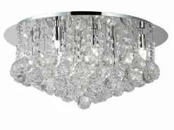 Sklep Kaja Lampa sufitowa glamour, wiszące kryształy ⌀58cm AZ1288 BOLLA | Kaja* Plafony Nowoczesne