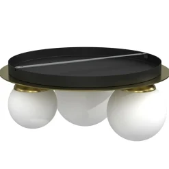 Sklep Kaja Lampa sufitowa glamour z trzema kloszami MLP7966 z serii PLATO | Kaja Oświetleni Outlet