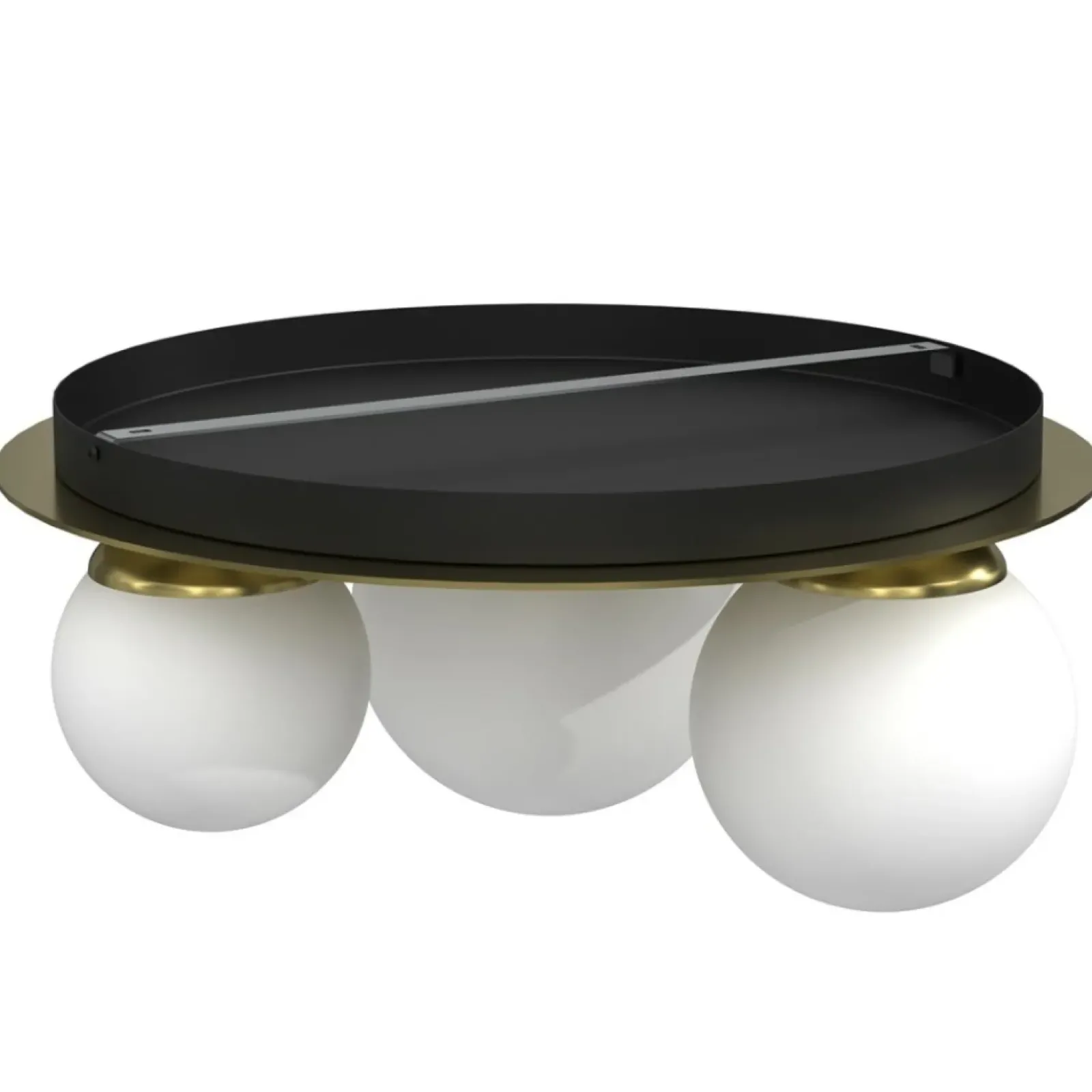Sklep Kaja Lampa sufitowa glamour z trzema kloszami MLP7966 z serii PLATO | Kaja Oświetleni Outlet