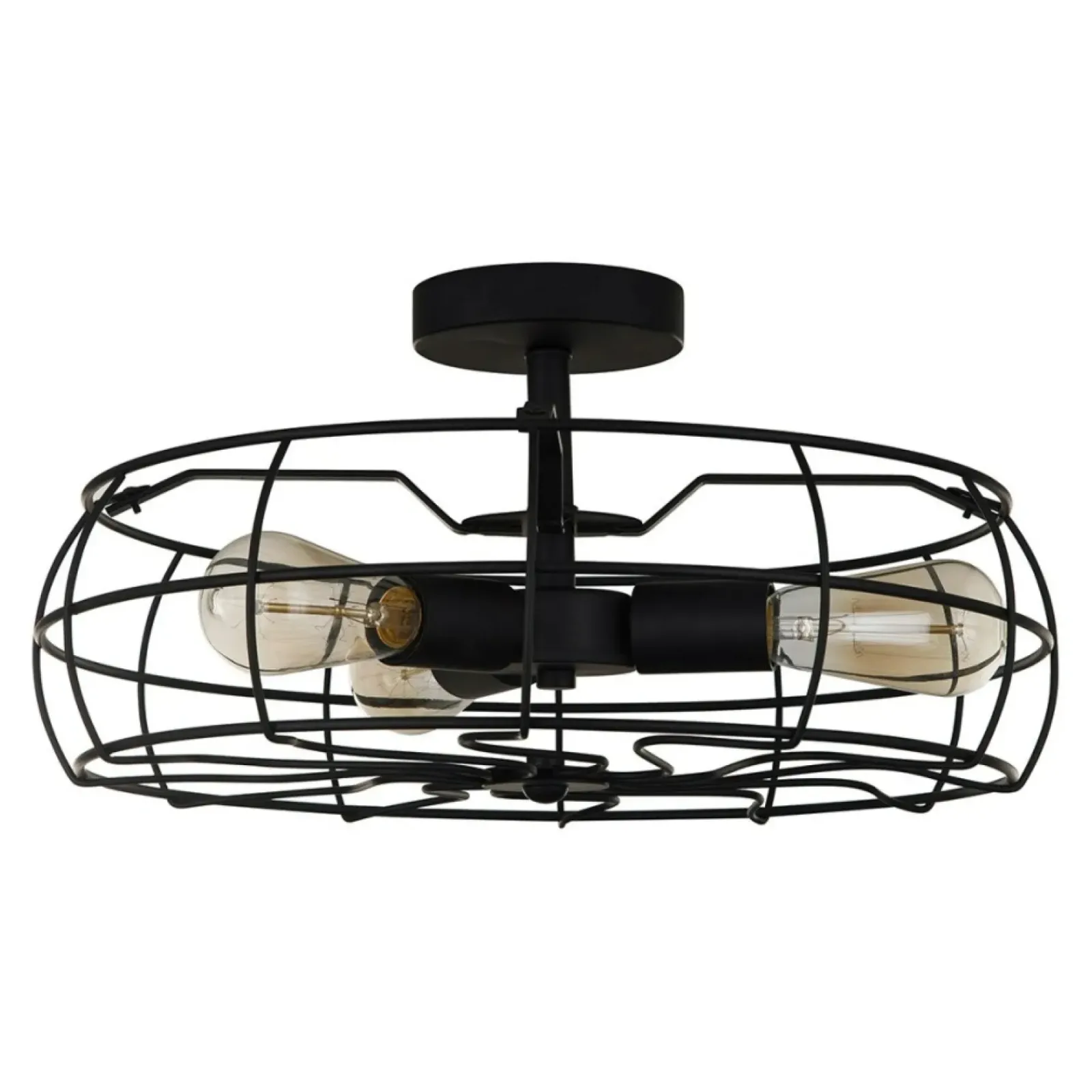 Sklep Kaja Lampa sufitowa imitująca wentylator MXM-2580/3 BK RAYO | Kaja* Plafony Nowoczesne|Randole Tradycyjne