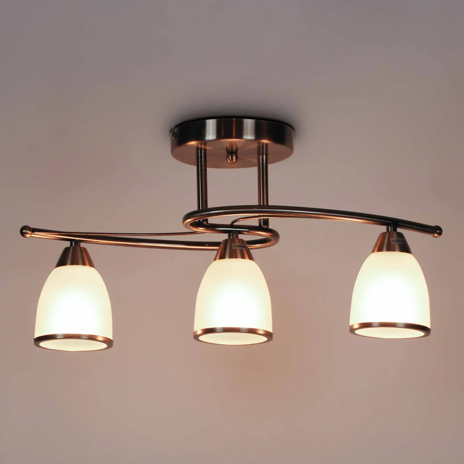 Sklep Kaja Lampa sufitowa K-JSL-8090/3 AB z serii SAMIRA | Kaja Oświetlenie* Randole Tradycyjne|Żyrandole Tradycyjne - Retro