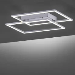 Sklep Kaja Lampa sufitowa LED - dwa prostokąty 8192-55 z serii INIGO | Kaja szary Online