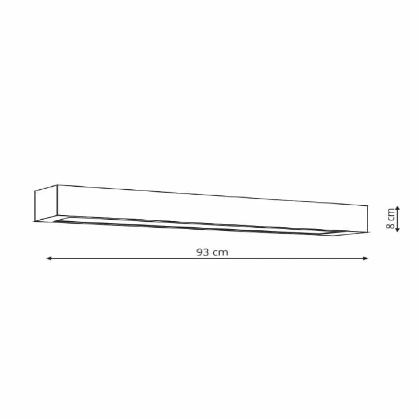 Sklep Kaja Lampa sufitowa LED 93cm LP-7001/1C BK-93 24/4 IBROS | Kaja Oświetlenie Discount