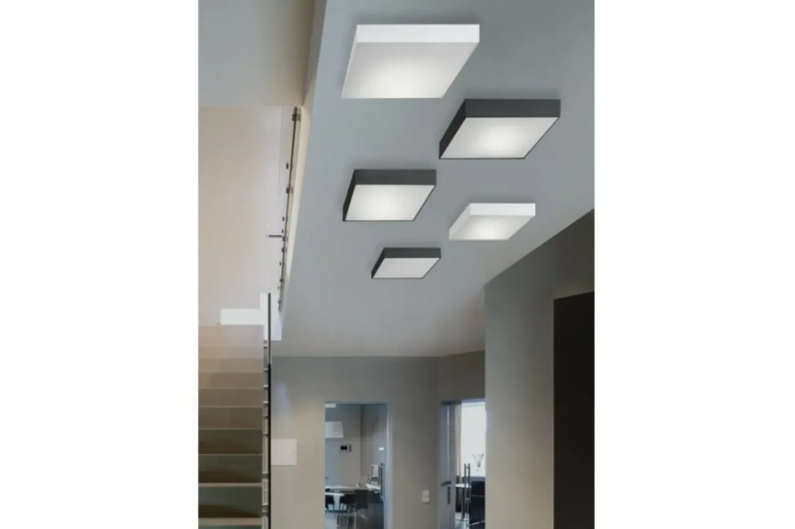 Sklep Kaja Lampa sufitowa LED kwadratowy plafon AZ3685 MONZA | Kaja biały Store