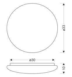 Sklep Kaja Lampa sufitowa LED, neutralne światło ⌀33cm 13-28792 BELINA | Kaja* Plafony Klasyczne|Lampy Led