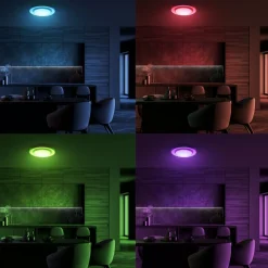 Sklep Kaja Lampa sufitowa LED sterowana pilotem ML6406 NAOMI SMART RGB | Kaja* Plafony Klasyczne|Plafony Nowoczesne
