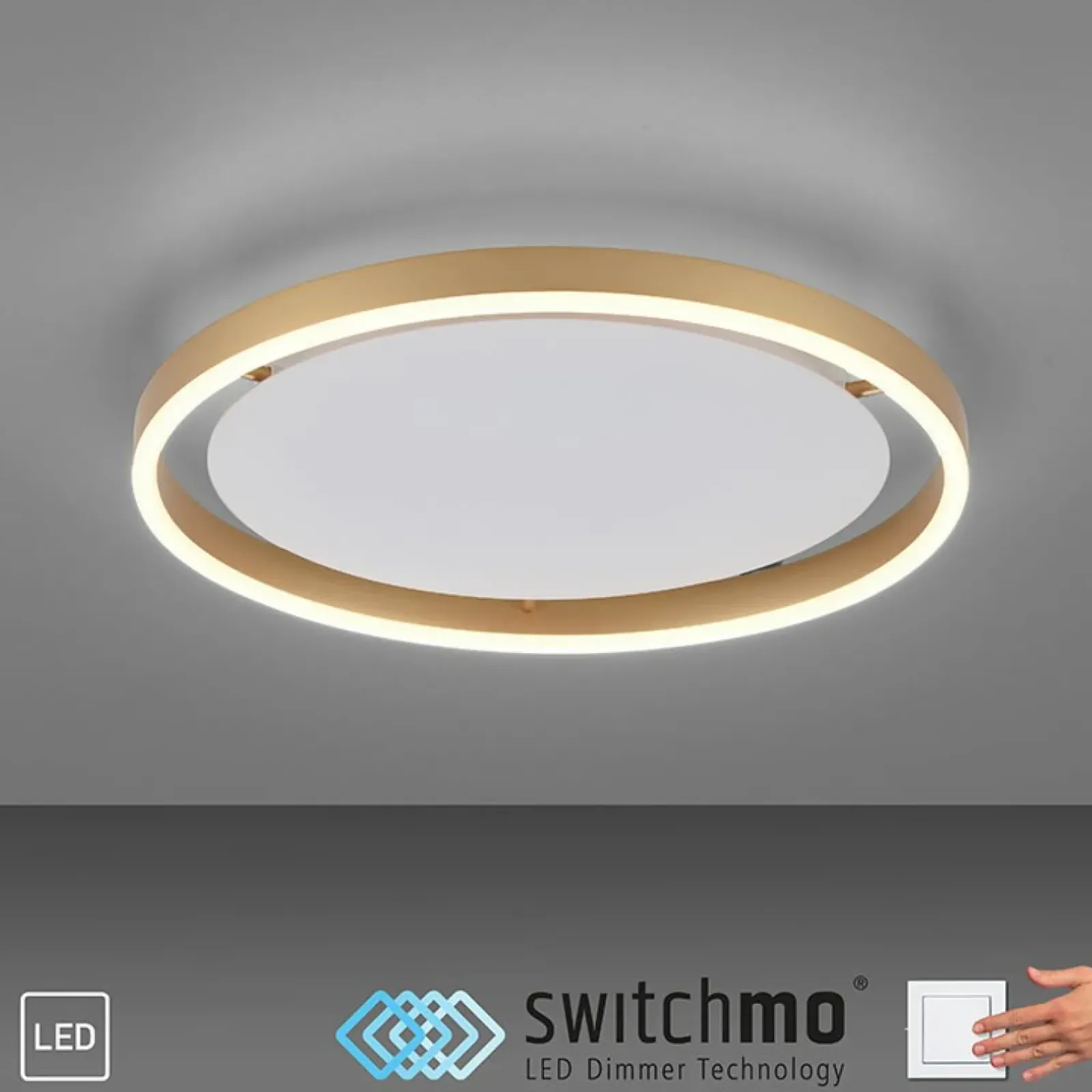 Sklep Kaja Lampa sufitowa LED w kolorze u 15391-60 z serii RITUS | Kaja mosiądz Online