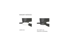 Sklep Kaja Lampa sufitowa LED z drewnianym wiatrakiem AZ4447 VENTI | Kaja* Randole Tradycyjne