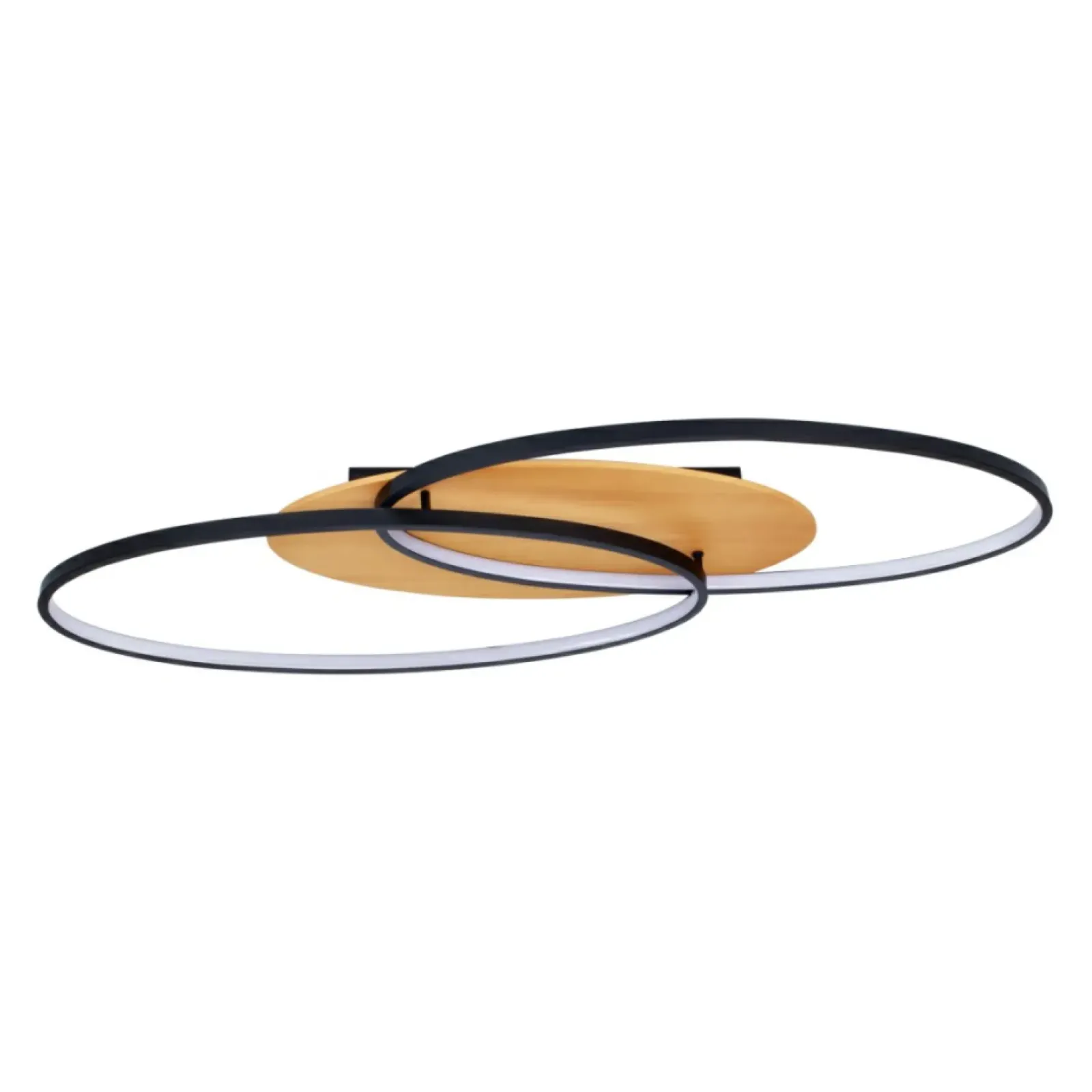 Sklep Kaja Lampa sufitowa LED z drewnem, do salonu PLF-93439-24W-WO PORASO | Kaja Online