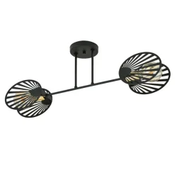 Sklep Kaja Lampa sufitowa, metalowe ażurowe osłony 1181/2 z serii TALIA | Kaja czarny Shop