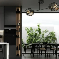 Sklep Kaja Lampa sufitowa, metalowe ażurowe osłony 1181/2 z serii TALIA | Kaja czarny Shop