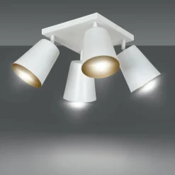 Sklep Kaja Lampa sufitowa na kwadratowej podsufitce 407/4 | Kaja Oświetlenie New
