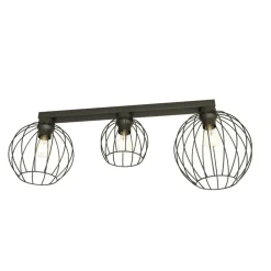 Sklep Kaja Lampa sufitowa na listwie, trzy źródła światła 1371/3 z serii NEST czarny Outlet