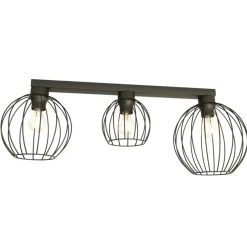 Sklep Kaja Lampa sufitowa na listwie, trzy źródła światła 1371/3 z serii NEST czarny Outlet