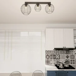 Sklep Kaja Lampa sufitowa na listwie, trzy źródła światła 1371/3 z serii NEST czarny Outlet