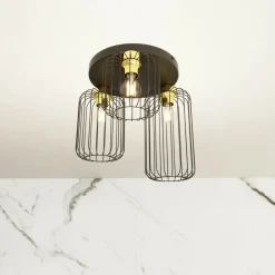 Sklep Kaja Lampa sufitowa na okrągłej podstawie 1366/3PREM z serii BARN Store