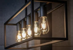 Sklep Kaja Lampa sufitowa na pięć źródeł światła 9047 | Kaja Oświetlenie czarny Store