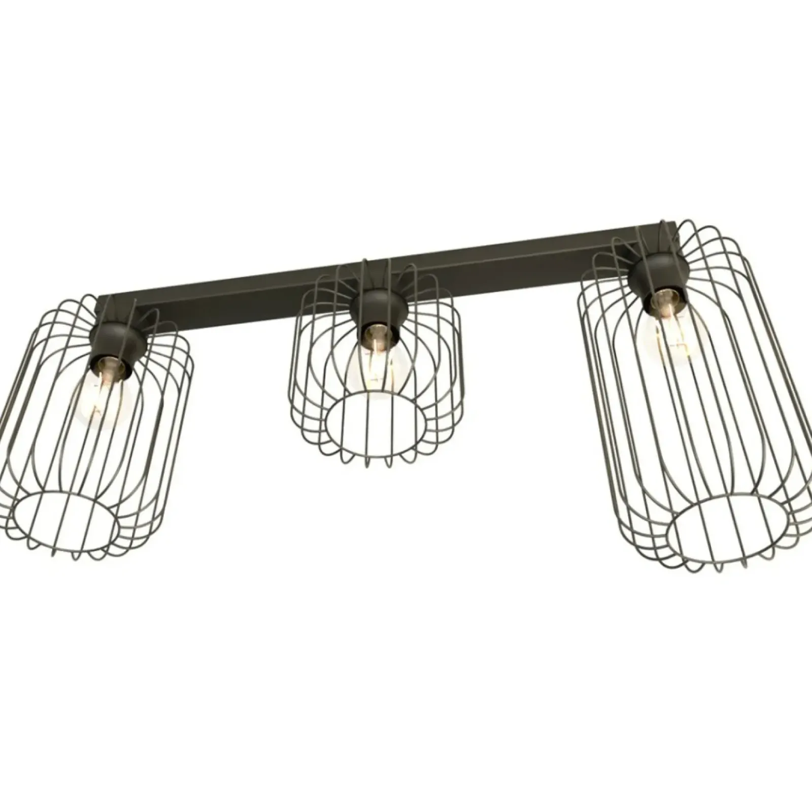 Sklep Kaja Lampa sufitowa na podłużnej listwie 1367/3 z serii BARN czarny New