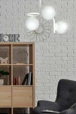 Sklep Kaja Lampa sufitowa na sztywnym zwisie, do kuchni 1031/3 KALF | Kaja biały Fashion