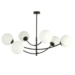 Sklep Kaja Lampa sufitowa o obłych kształtach, białe kule 1102/6 HUNTER | Kaja New