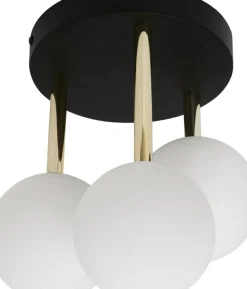 Sklep Kaja Lampa sufitowa, plafon z 3 mlecznymi kloszami 5644 z serii ALI | Kaja Flash Sale