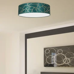 Sklep Kaja Lampa sufitowa, plafon złoto-zielone MLP7578 z serii ZIGGY | Kaja Oświetlenie* Plafony Klasyczne