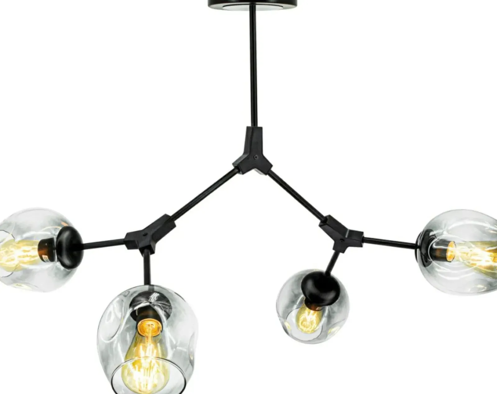 Sklep Kaja Lampa sufitowa regulacja kąta świecenia 1962/4 BLACK-BL | Kaja czarny New
