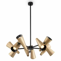Sklep Kaja Lampa sufitowa, regulacja kąta świecenia MOD095PL-10BS z serii GIRO mosiądz Hot